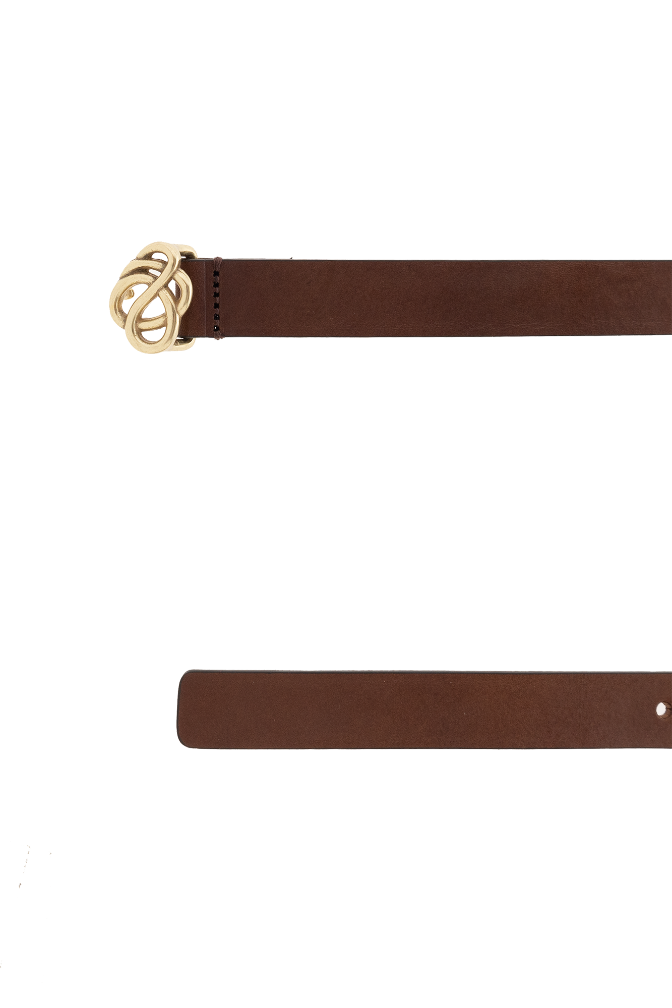 Brown Ouma leather belt By Malene Birger GenesinlifeShops Spain